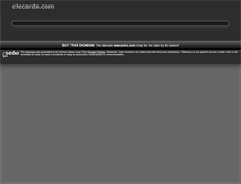 Tablet Screenshot of elecards.com